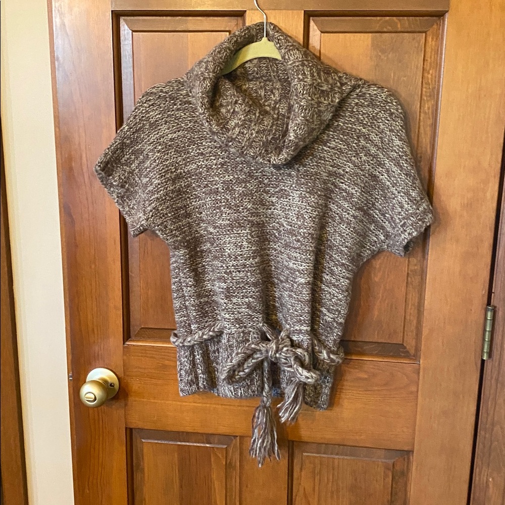 Ruby Moon Textured Knit Sweater in Brown